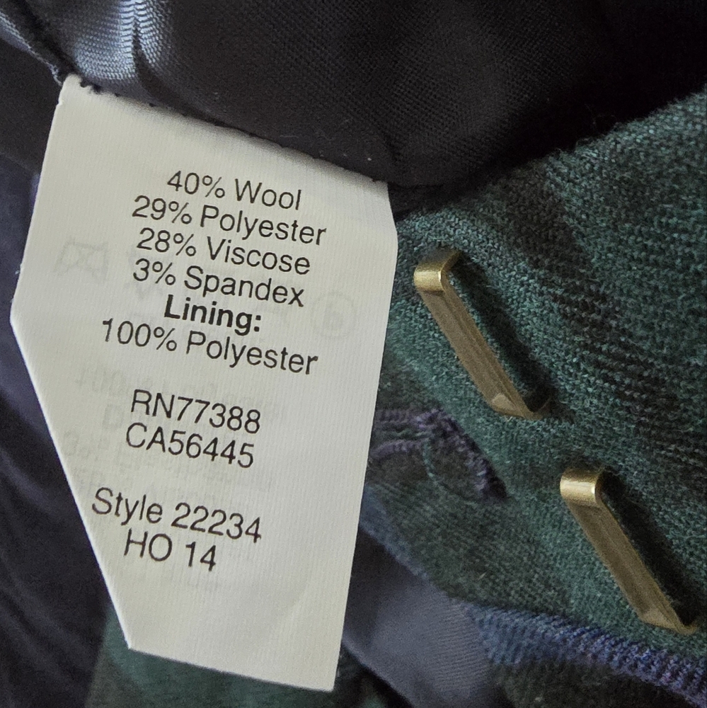 JCrew Wool Plaid Ankle Pant - Picture 6 of 8